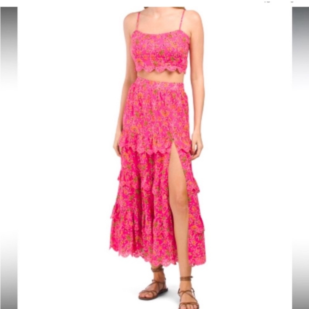 NWT Caroline Constas Pink Floral set